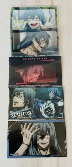 呪術廻戦✨真人 クリアカード ステッカー 5点
