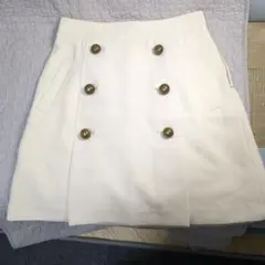 PROPORTION ホワイト 紺タイトスカート サイズ2 2枚