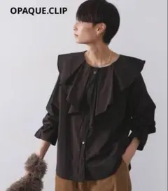 C（シー） OPAQUE.CLIP ラッフルフリルブラウスのサムネイル