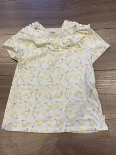 OBAIBI チェリー柄 フリル 半袖Tシャツ 86㎝のサムネイル