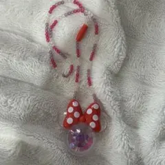 ディズニーミニーライトペンダントネックレス