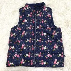 【超美品✨】baby GAP 花柄　中綿ダウンベスト 110cm 5歳用