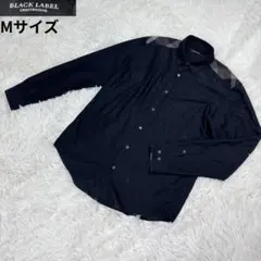 【極美品】ブラックレーベルクレストブリッジ 長袖シャツ チェック柄 M 黒のサムネイル