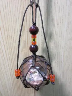 工房花時 浮き玉 卓上用 大球7,0 青ヒビ入 カレット入り 455 工房花時 浮き玉 卓上用 大球7,0 青ヒビ入 カレット入り
