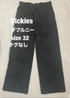 Dickies ダブルニー ルーズフィット W32×L32 ブラック タグなし