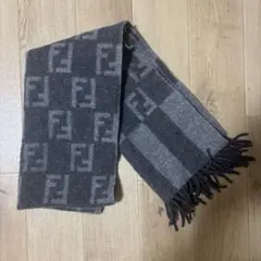FENDI フェンディ マフラー ストール ズッカ柄 グレー