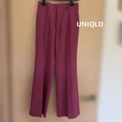 UNIQLO ユニクロ きれいめなパンツ マゼンダ