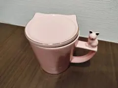 【あやぽん様】 Francfranc　蓋つき　マグカップ　猫　ピンク