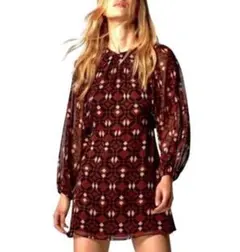 ZARA ザラ　幾何学模様チュニック　ワンピース