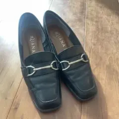 ダイアナ DIANA ビットローファー　レザー　フォーマル　黒　22.5 23