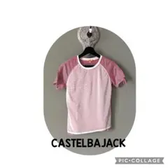 CASTELBAJAC 半袖cotton100 Tシャツ レッド ホワイト1のサムネイル