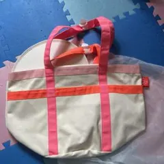 新品】リンカブル大容量キャンバストートバッグ ピンクオレンジ期間 