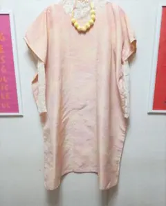 慶*子様 着物リメイク/大きいサイズ/ワンピース/手洗い可