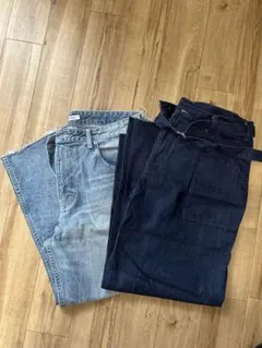 グローバルワーク　ワイドデニム　2本セット