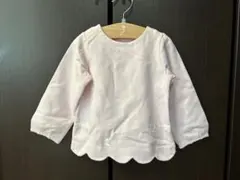 jacadi ⭐︎新品訳あり⭐︎ 薄いピンク　スカラップ　裏起毛トレーナー24M