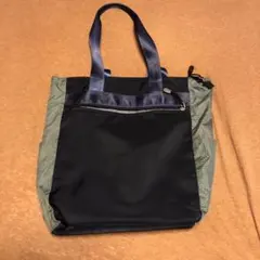 ナイロン トートバッグ ブラック グレー