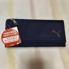 PU M Aロングウォレットネイビーのサムネイル