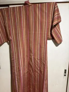 ストライプデザイン ロング丈着物
