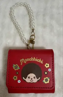 モンチッチ スマートマルチケース レッド パールストラップ