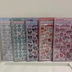 正規品　ボンボンドロップシール　サンリオ5種