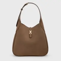 【完売】 CHARLES & KEITH Adalynスエードバッグ ブラウン