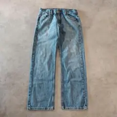 リーバイス569 Levis W30 ワイド バギー 青 古着 ヒゲ 23541