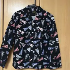 CALEE Mサイズ ロゴプリント長袖シャツ