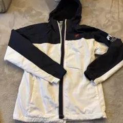 FILA フード付きジャケット S ホワイト/ネイビー