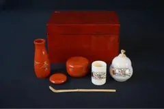 Y4047-1 茶道具 セット 茶箱 茶碗・茶入他 一式まとめて - メルカリ