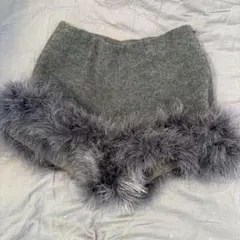 Lilly Brown ファー付きショートパンツ グレーのサムネイル