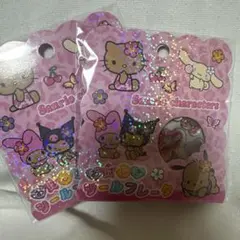 新品サンリオ　レア商品　日焼けキティーおはじきシール　おはじきシールフレーク