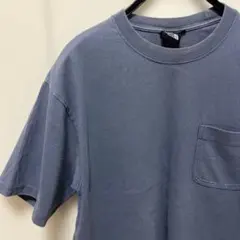 THE NORTH FACE ブルーグレー Tシャツ ポケット付き