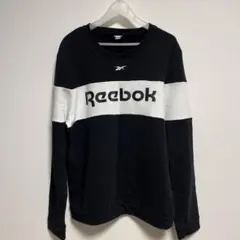 【リーボック/スウェット】古着スタイル/Reebok/トレーナー/ブラック