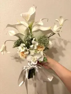 ウェディングブーケ　ブートニアセット