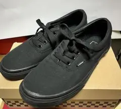 Vans ブラック ローカット スニーカー エラ 24.5cm バンズ