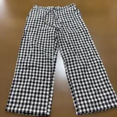 無印　リネン　チェックパンツ　⓶ 61