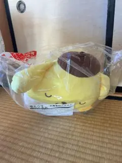 サンリオキャラクター大賞当たりくじ　ラストワン寝そべりぬいぐるみポムポムプリン