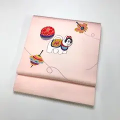 名古屋帯 塩瀬 犬 糸巻き KO-1753