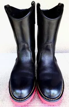 RED MOON ペコスブーツ 黒本革 ビブラム REDMOON - レッドムーン／RED MOON ペコスブーツ シューズ 靴 メンズ