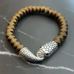 【お試し価格】スネークブレスレット　brown