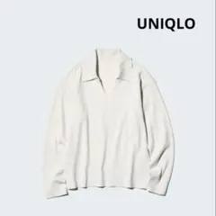 UNIQLO ウォッシャブルニットリブポロセーター