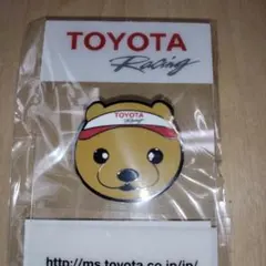 TOYOTA Racingくま吉　ピンバッジ　非売品　レアのサムネイル