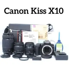 Canon Kiss X10 ダブルレンズ 手振れ補正 スマホ転送 4K動画 - メルカリ