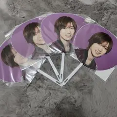 【超美品・値下げ】TravisJapan七五三掛サマパラ2020ミニうちわ4枚