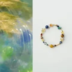 【最強金運×厄除け】天然石マルチカラーブレスレットタイガーズアイ・シトリン・菩提