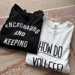 2点セット！長袖、半袖ロゴTシャツのサムネイル