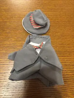 ぬいもーず ぬいぐるみ コスチューム スーツセット グレー 着せ替え
