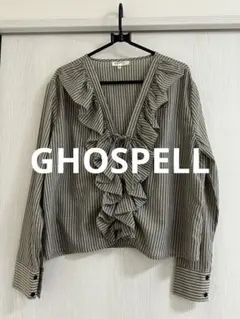 GHOSTSPELL ブラックシャツ フリルデザイン - メルカリ