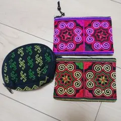 刺繍デザイン ポーチセット