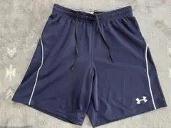 アンダーアーマー　ハーフパンツSM 紺　ウエスト滑り止め付き